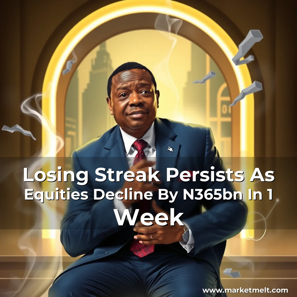 You are currently viewing Losing Streak Persists As Equities Decline By N365bn In 1 Week