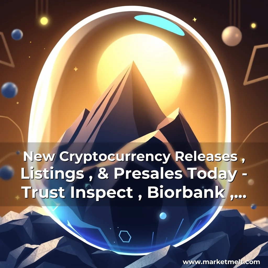 You are currently viewing New Cryptocurrency Releases , Listings , & Presales Today – Trust Inspect , Biorbank , Webkey Dao, & More!
