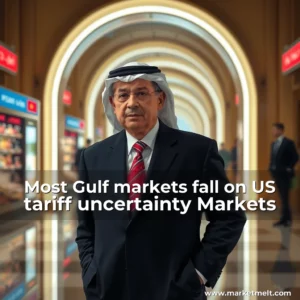 Read more about the article Most Gulf markets fall on US tariff uncertainty  Markets