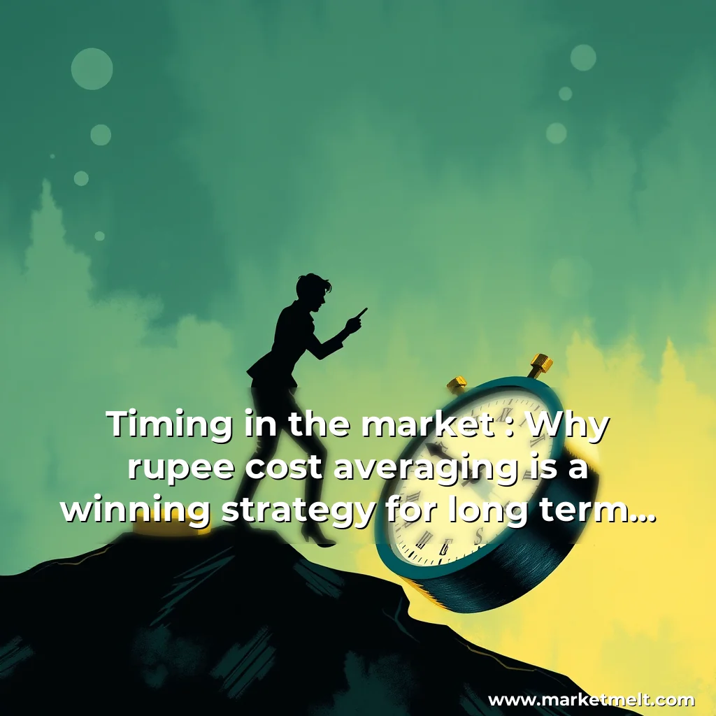 You are currently viewing Timing in the market : Why rupee cost averaging is a winning strategy for long  term investors