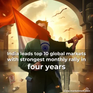 Read more about the article India leads top 10 global markets with strongest monthly rally in four years