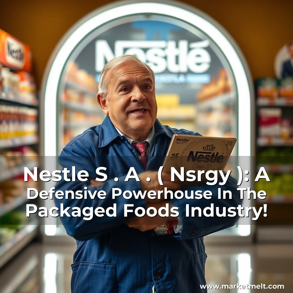 You are currently viewing Nestle S . A . ( Nsrgy ): A Defensive Powerhouse In The Packaged Foods Industry!