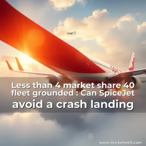 Read more about the article Less than 4  market share  40  fleet grounded : Can SpiceJet avoid a crash landing