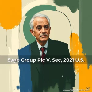 Read more about the article Sage Group Plc V. Sec, 2021 U.S.