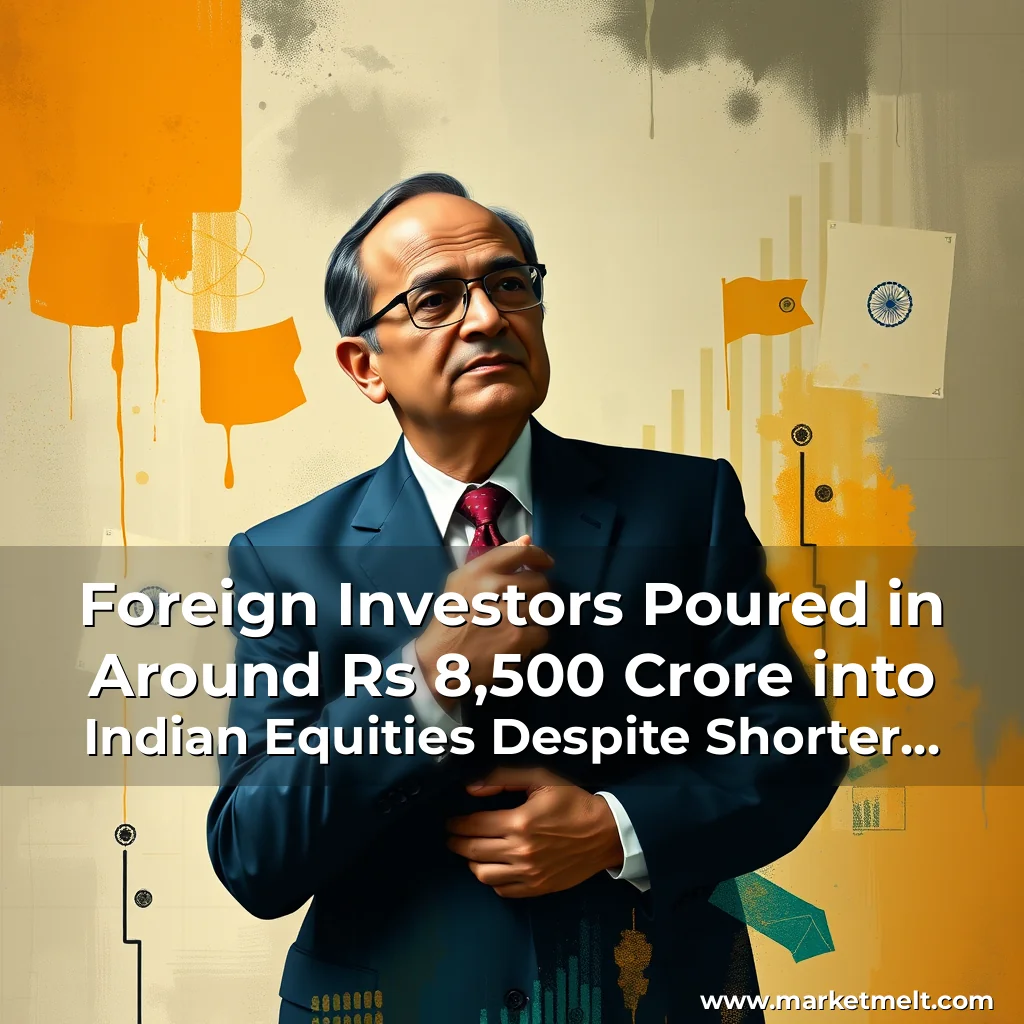 You are currently viewing Foreign Investors Poured in Around Rs 8,500 Crore into Indian Equities Despite Shorter Trading Week
