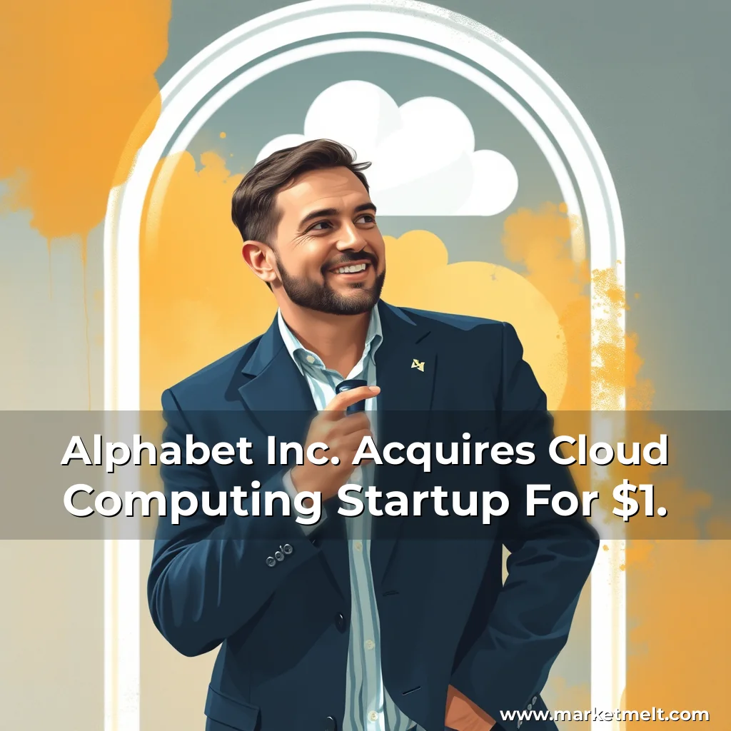 Artistic representation for Alphabet Inc. Acquires Cloud Computing Startup For $1.