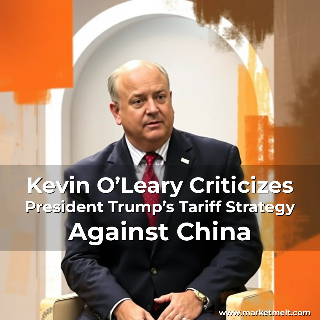 You are currently viewing Kevin O’Leary Criticizes President Trump’s Tariff Strategy Against China