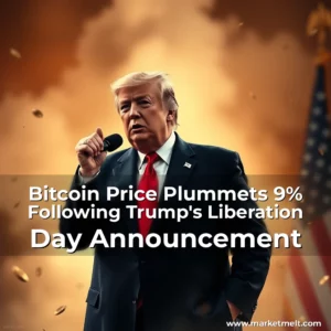 Read more about the article Bitcoin Price Plummets 9% Following Trump’s Liberation Day Announcement
