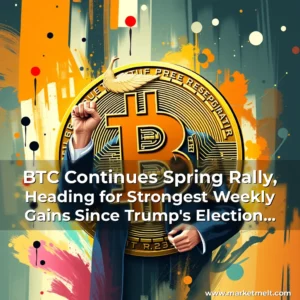 Read more about the article BTC Continues Spring Rally, Heading for Strongest Weekly Gains Since Trump’s Election Victory