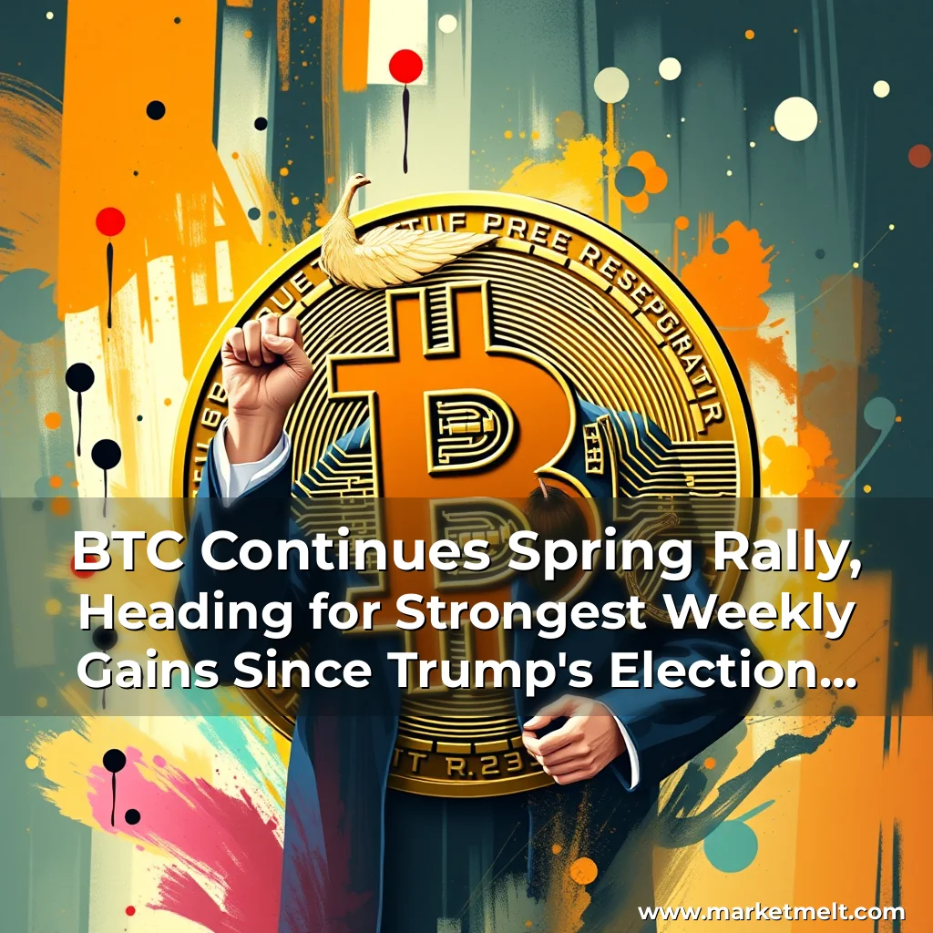 Read more about the article BTC Continues Spring Rally, Heading for Strongest Weekly Gains Since Trump’s Election Victory
