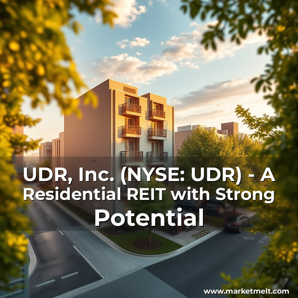 You are currently viewing UDR, Inc. (NYSE: UDR) – A Residential REIT with Strong Potential