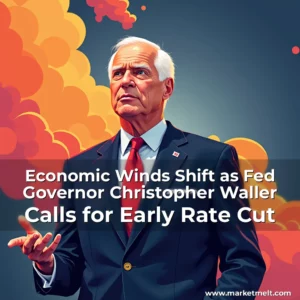 Read more about the article Economic Winds Shift as Fed Governor Christopher Waller Calls for Early Rate Cut