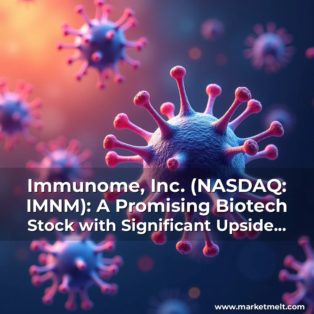 Read more about the article Immunome, Inc. (NASDAQ: IMNM): A Promising Biotech Stock with Significant Upside Potential